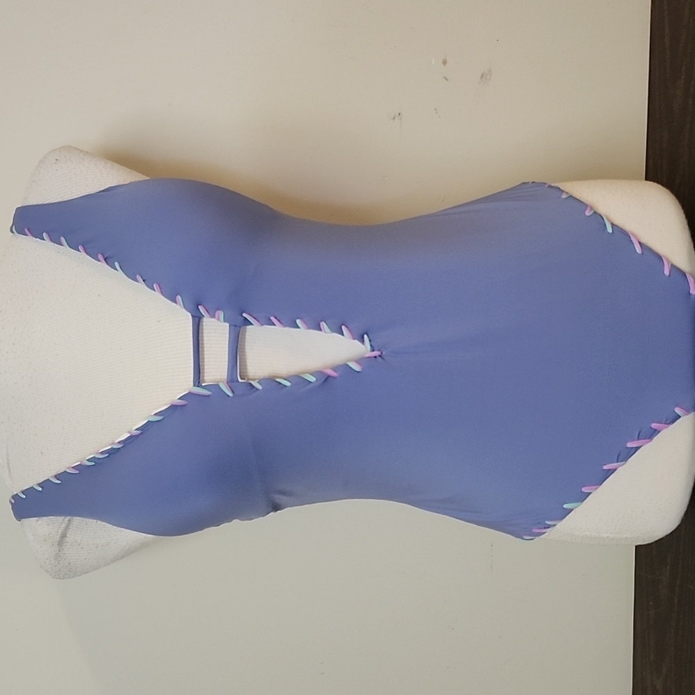 becca By Rebecca Virtue One Piece Swimsuit Size Large Twist Ribbon